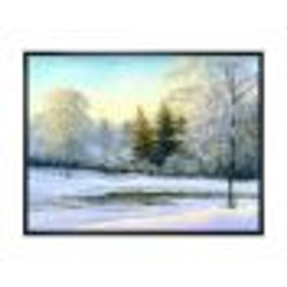 Toile « Beautiful Scenery Winter Forest »