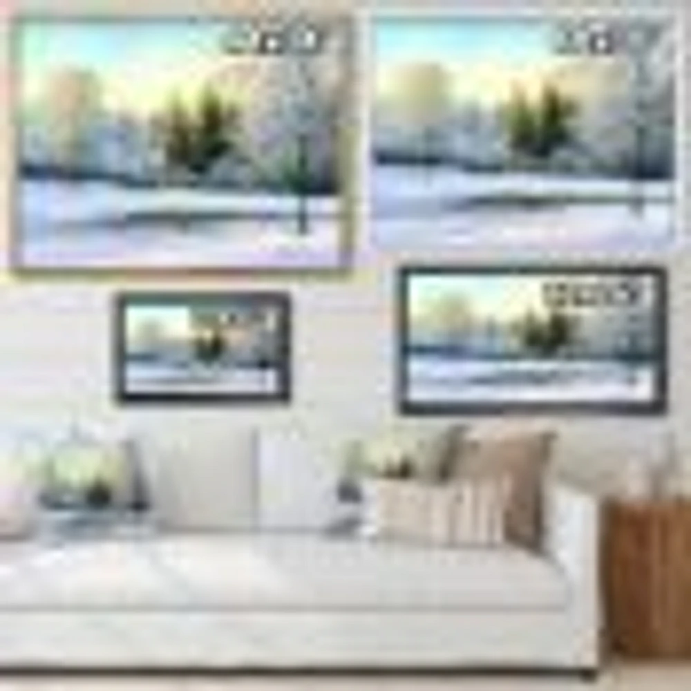 Beautiful Scenery Winter Forest  Wall Art