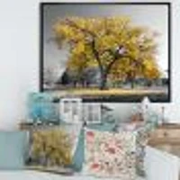 Big Golden Tree  Canvas Wall Art