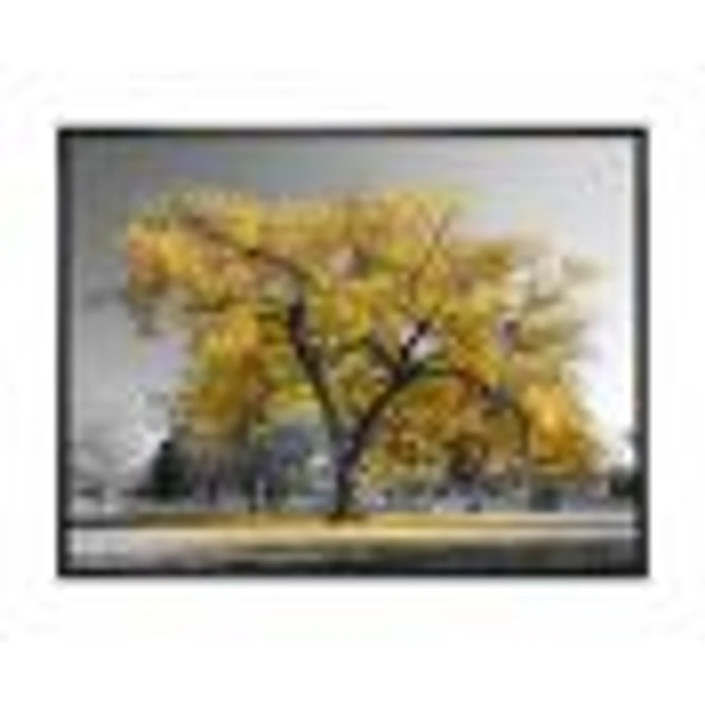 Big Golden Tree  Canvas Wall Art