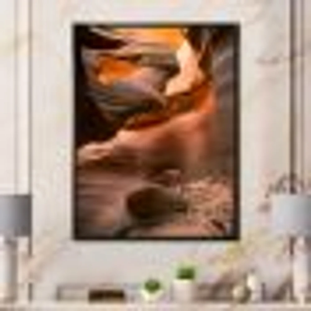 Toile « Lower Antelope Slot Canyon Reflected Sunlight »