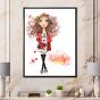 Fashionable Teenage girl  Wall Art