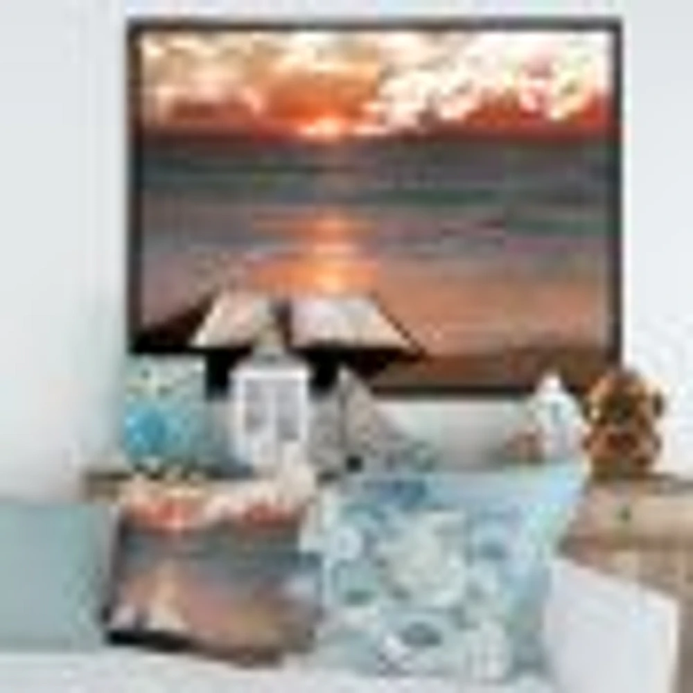 Open Bible Cloudy Sunset  Wall Art