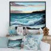 Ocean Waves at Seashore Wall Art