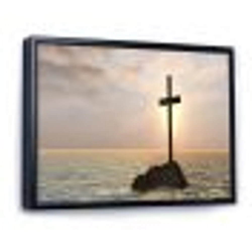 Jesus Christian Cross Bay View  Wall Art