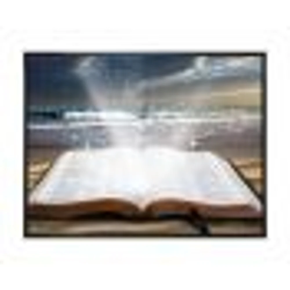 Toile « Jesus Bible at the Beach »