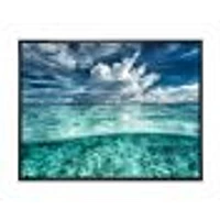 Amazing Underwater Seascape and Clouds  Wall Art