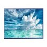 Toile « Amazing Underwater Seascape and Clouds »