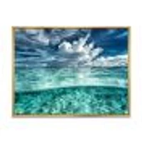 Toile « Amazing Underwater Seascape and Clouds »