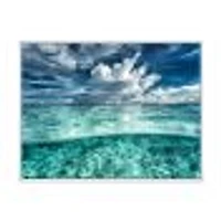 Toile « Amazing Underwater Seascape and Clouds »