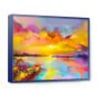 Sunset Painting with Colorful Reflections I  Wall Art