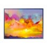 Sunset Painting with Colorful Reflections I  Wall Art