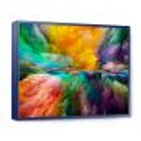 Colorful and Dark Gradient Clouds  Canvas Wall Art Print