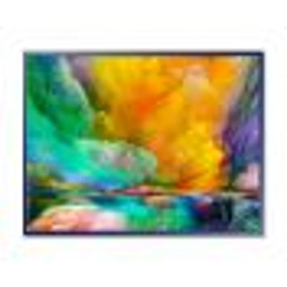 Colorful and Dark Gradient Clouds  Canvas Wall Art Print