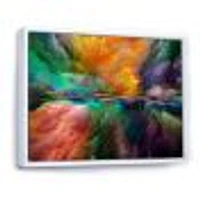 Colorful and Dark Gradient Clouds  Canvas Wall Art Print