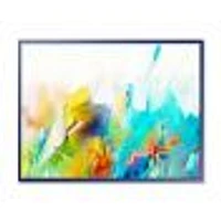 Turquoise Story with Touches of Yellow and Red  Canvas Wall Art Print