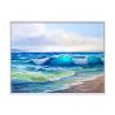 Seascape with Sunlight Catching A Wave  Wall Art
