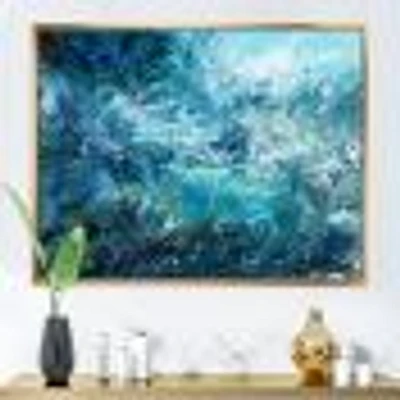 Wild Blue Ocean Waves V  Wall Art