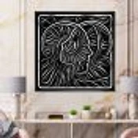 Black and White Awareness Portrait I  Wall Art