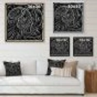 Black and White Awareness Portrait I  Wall Art