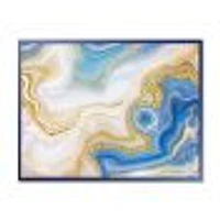 Toile « Ocean Blue Golden Jasper Agate II