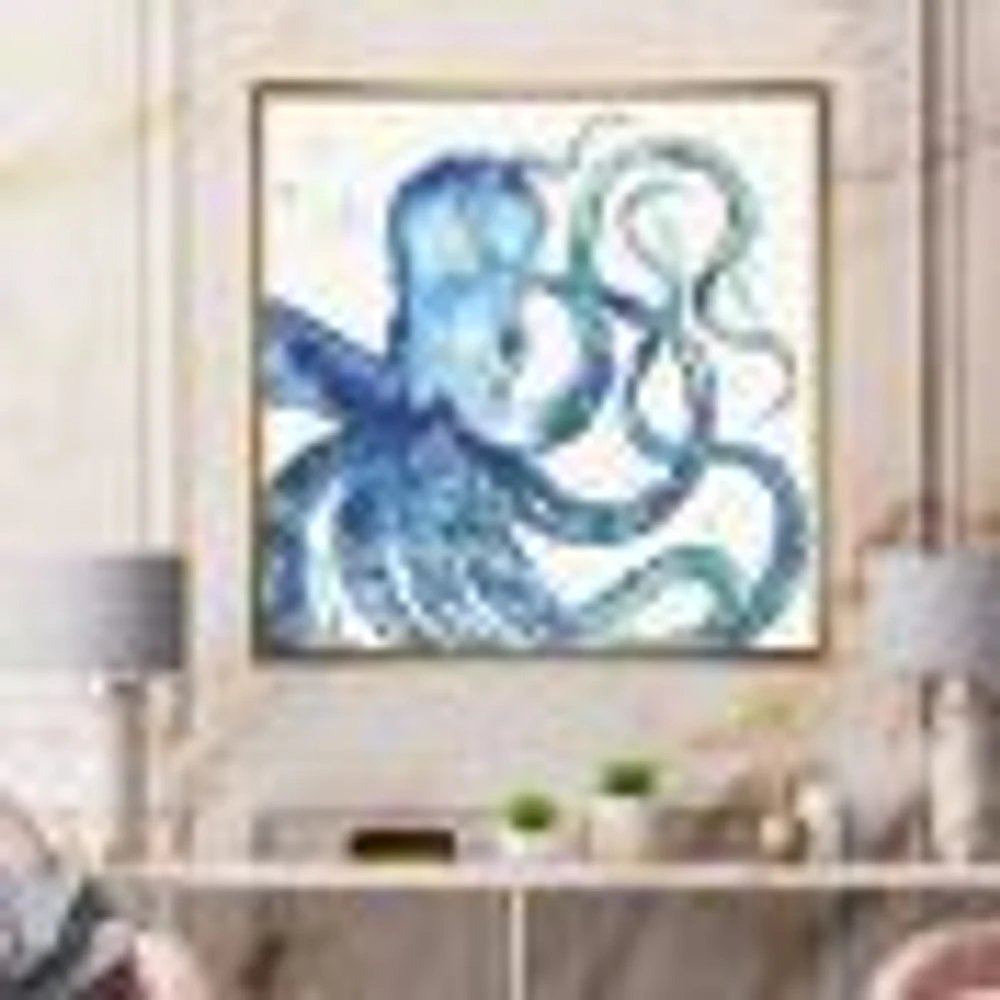 Blue Deep Sea VIII Canvas Wall Art