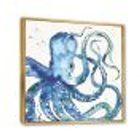 Blue Deep Sea VIII Canvas Wall Art