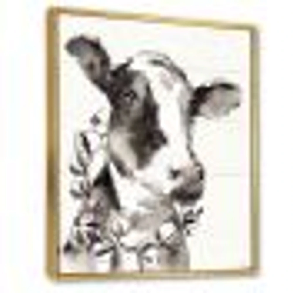 Toile « Cow Portrait Counrty Life »