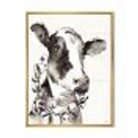 Toile « Cow Portrait Counrty Life »