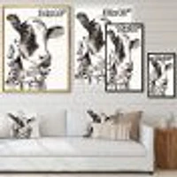 Toile « Cow Portrait Counrty Life »