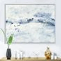 Blue Wipe Out Canvas Art