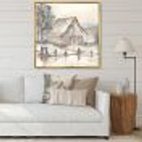 Farmhouse Barn Grey VII  Canvas