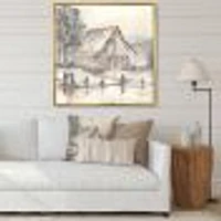 Toile « Farmhouse Barn Grey VII »