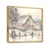 Toile « Farmhouse Barn Grey VII »