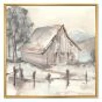 Toile « Farmhouse Barn Grey VII »