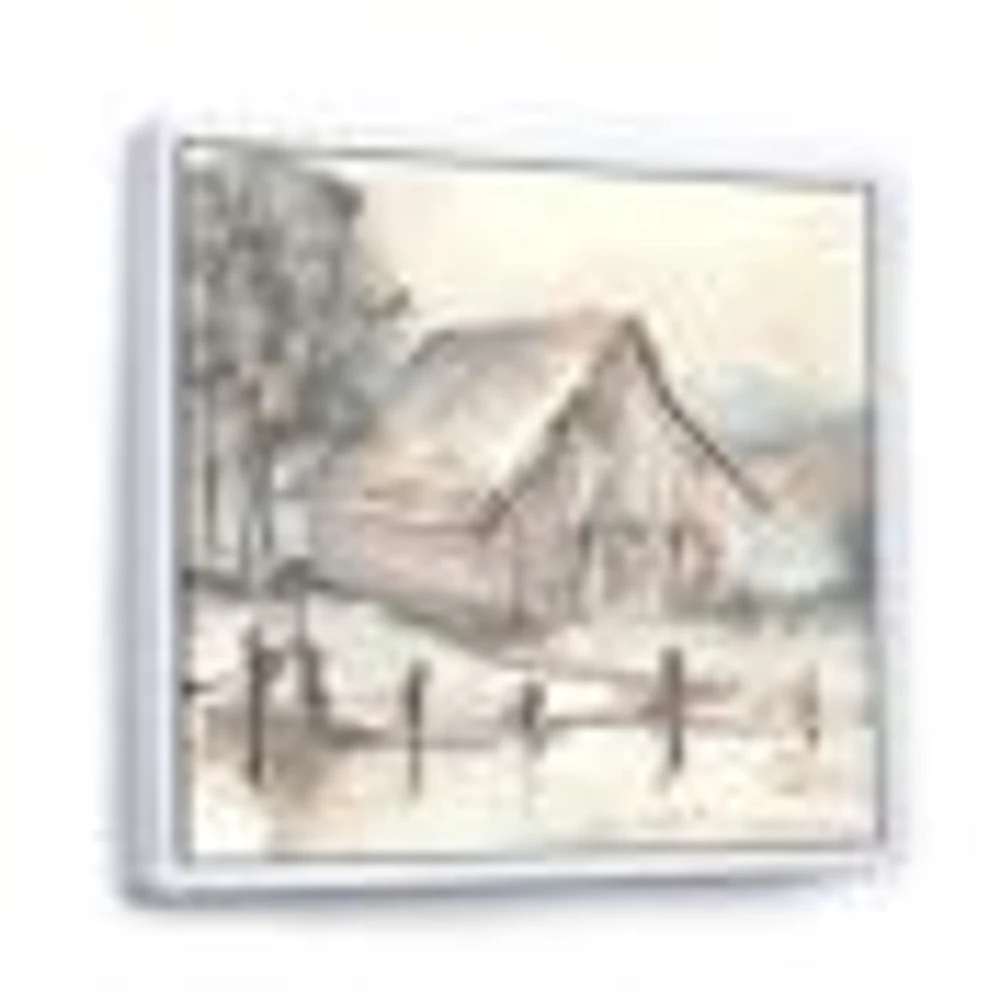 Toile « Farmhouse Barn Grey VII »