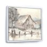 Toile « Farmhouse Barn Grey VII »