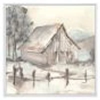 Toile « Farmhouse Barn Grey VII »