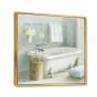 Pastel Bath I  Canvas Wall Art