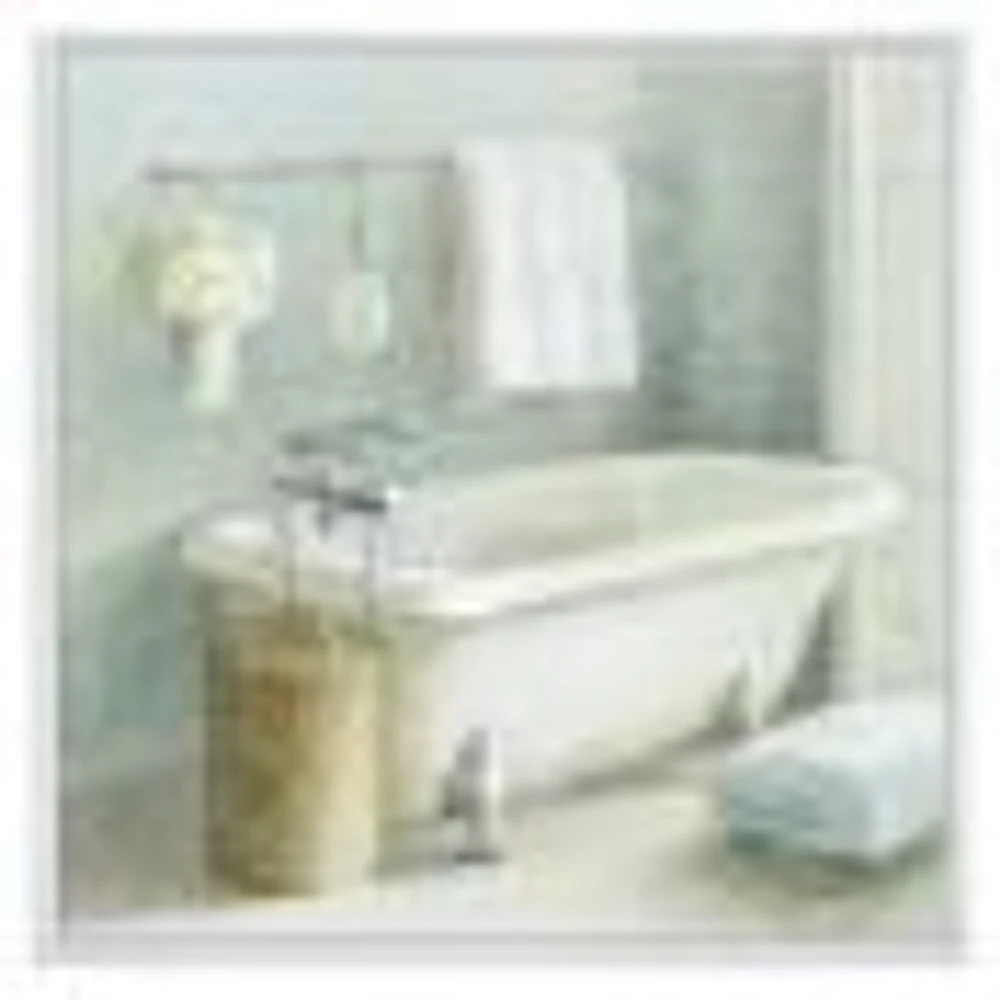 Pastel Bath I  Canvas Wall Art