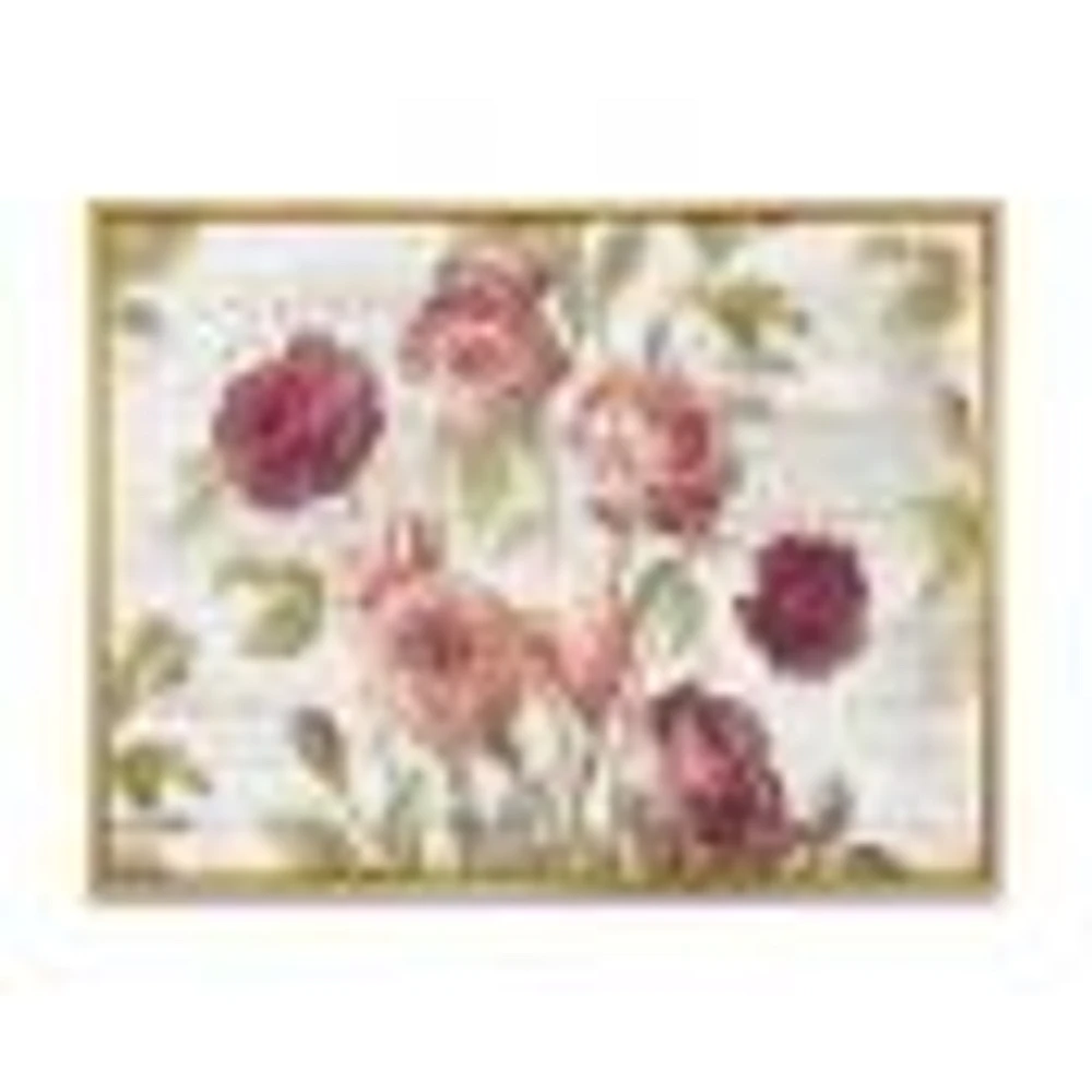 French Roses I  Canvas Wall Art