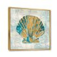 Toile « Coastal Pastel seashells I »