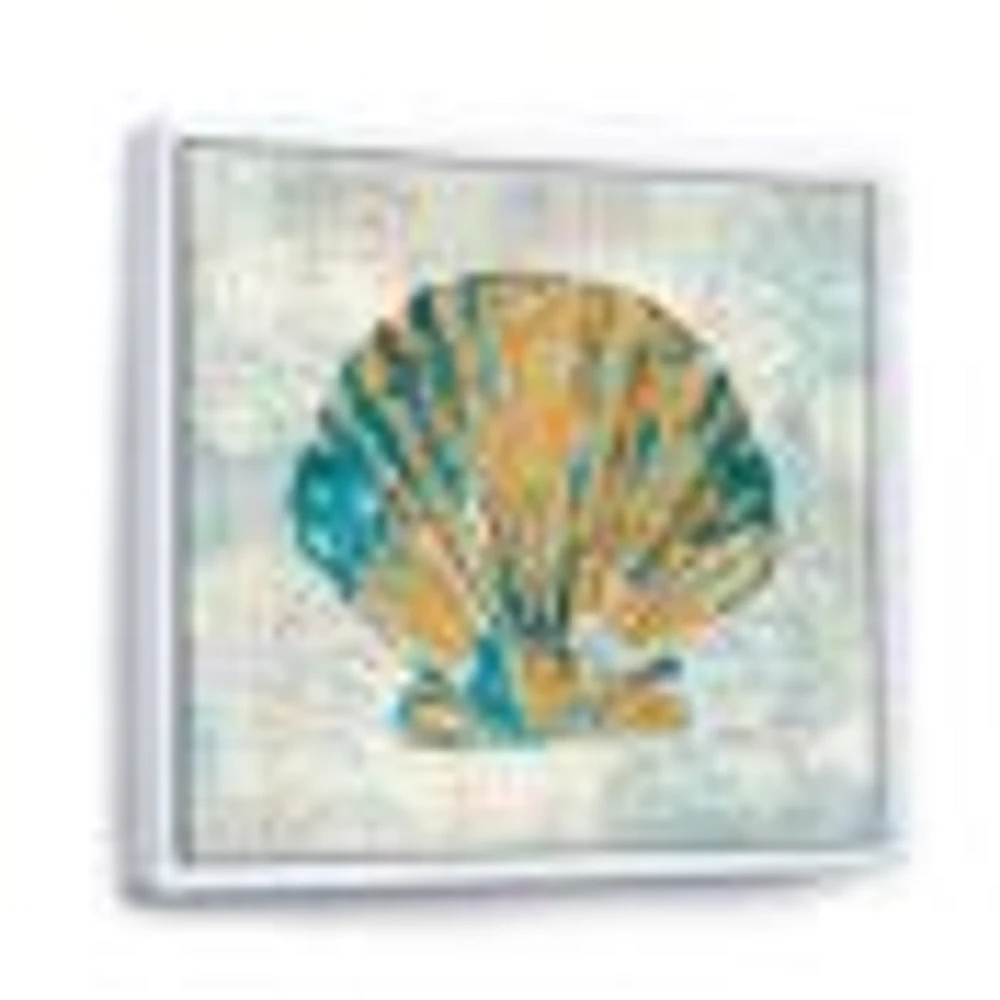 Toile « Coastal Pastel seashells I »