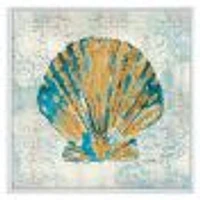 Coastal Pastel seashells I  Canvas