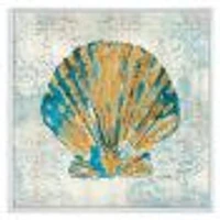 Toile « Coastal Pastel seashells I »