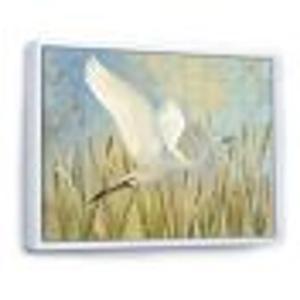 Toile « Snowy Egret Flight vII