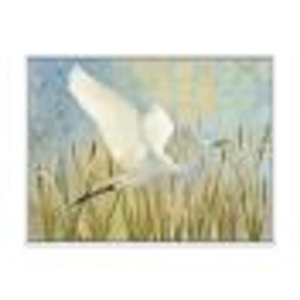 Toile « Snowy Egret Flight vII