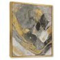 Toile « Marble Gold and Black II »