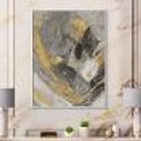 Toile « Marble Gold and Black II »