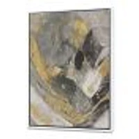 Toile « Marble Gold and Black II »